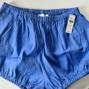 Anthropologie Blue Balloon Shorts with Elastic Waistband Medium